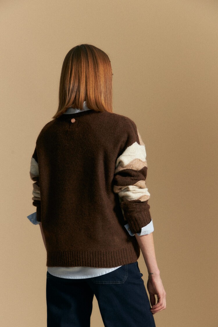 SWEATER DOLO Marrón Corteza