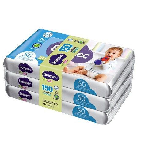 Toallitas Húmedas Babysec Ultra X150 Para Bebé Toallitas Húmedas Babysec Ultra X150 Para Bebé