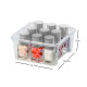 Canasta apilable 746 ml TRANSPARENTE