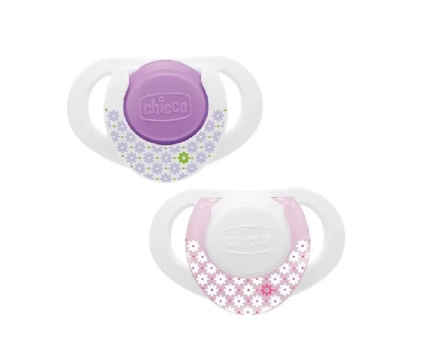 Set x2 chupetes chicco 0 a 6m - Rosa 