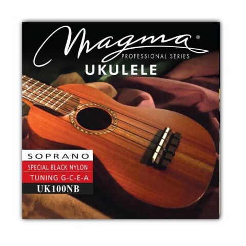 Encordado Magma Ukulele Soprano N Black Hawaiian UK100NB Encordado Magma Ukulele Soprano N Black Hawaiian UK100NB