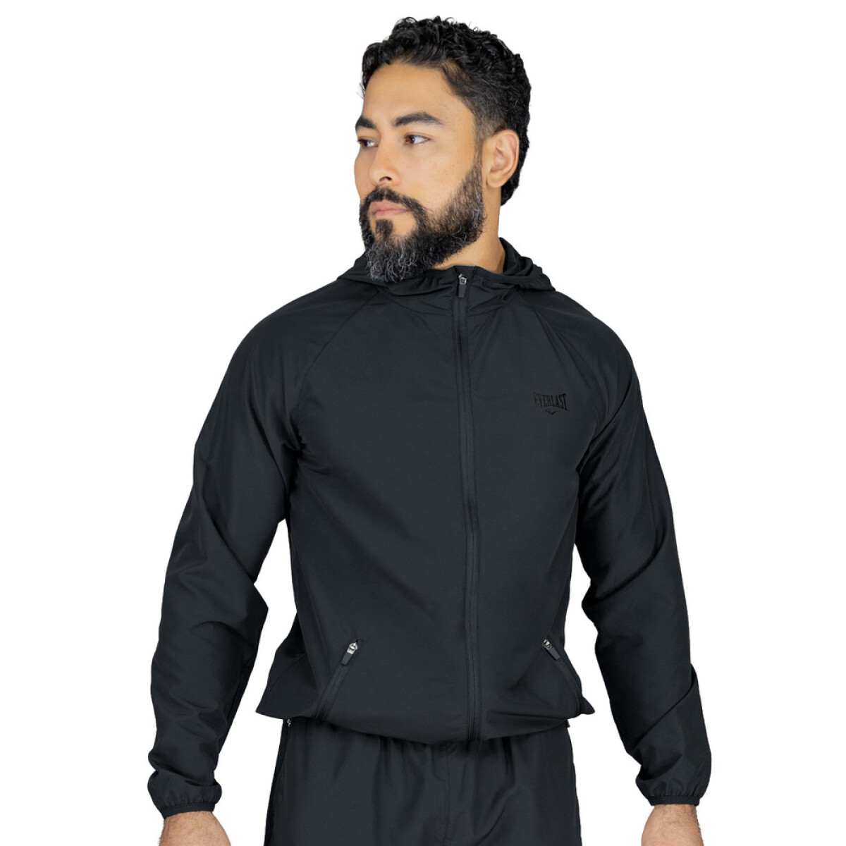 WINDBREAKER JACKET MEN EVERLAST NOMAD BK M6 - NEGRO 