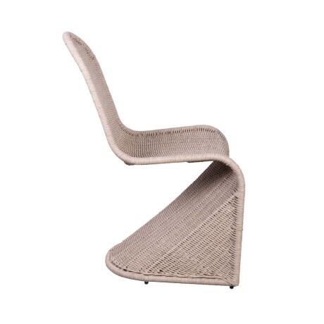 SILLA DE COMEDOR RATTAN-Y-METAL NATURAL-BEIGE BILLY