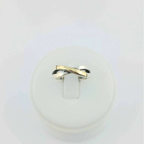 Anillo de Plata 925 con double de Oro 18K