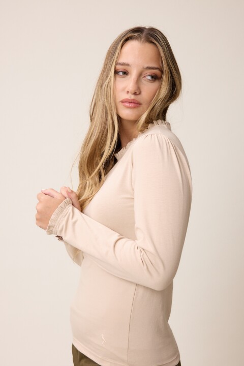 T-SHIRT M/L YLVA POLANCO Beige