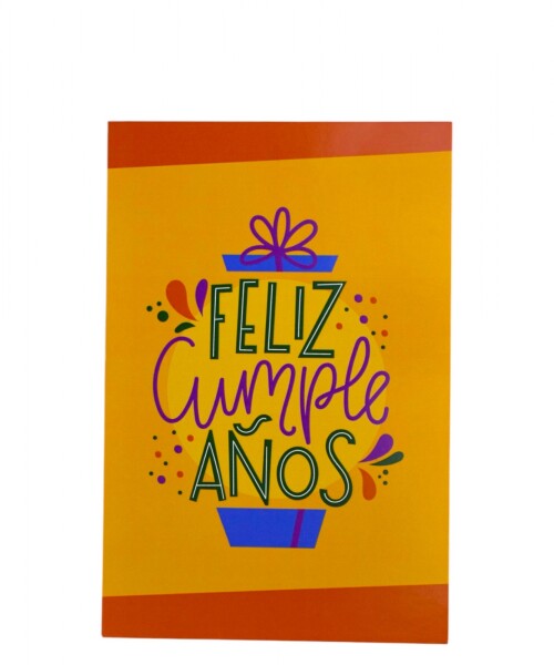 Tarjeta cumpleaños 10x15. DISEÑO 8