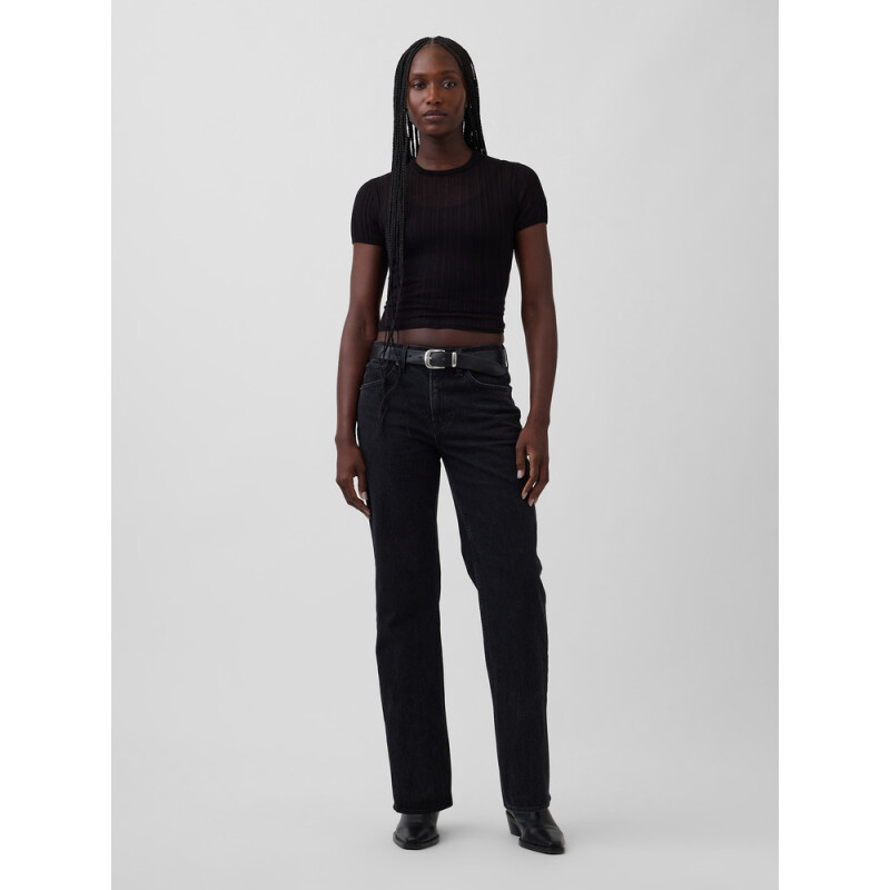 RELAXED STRAIGHT BLK PETAL BLACK ELLIS