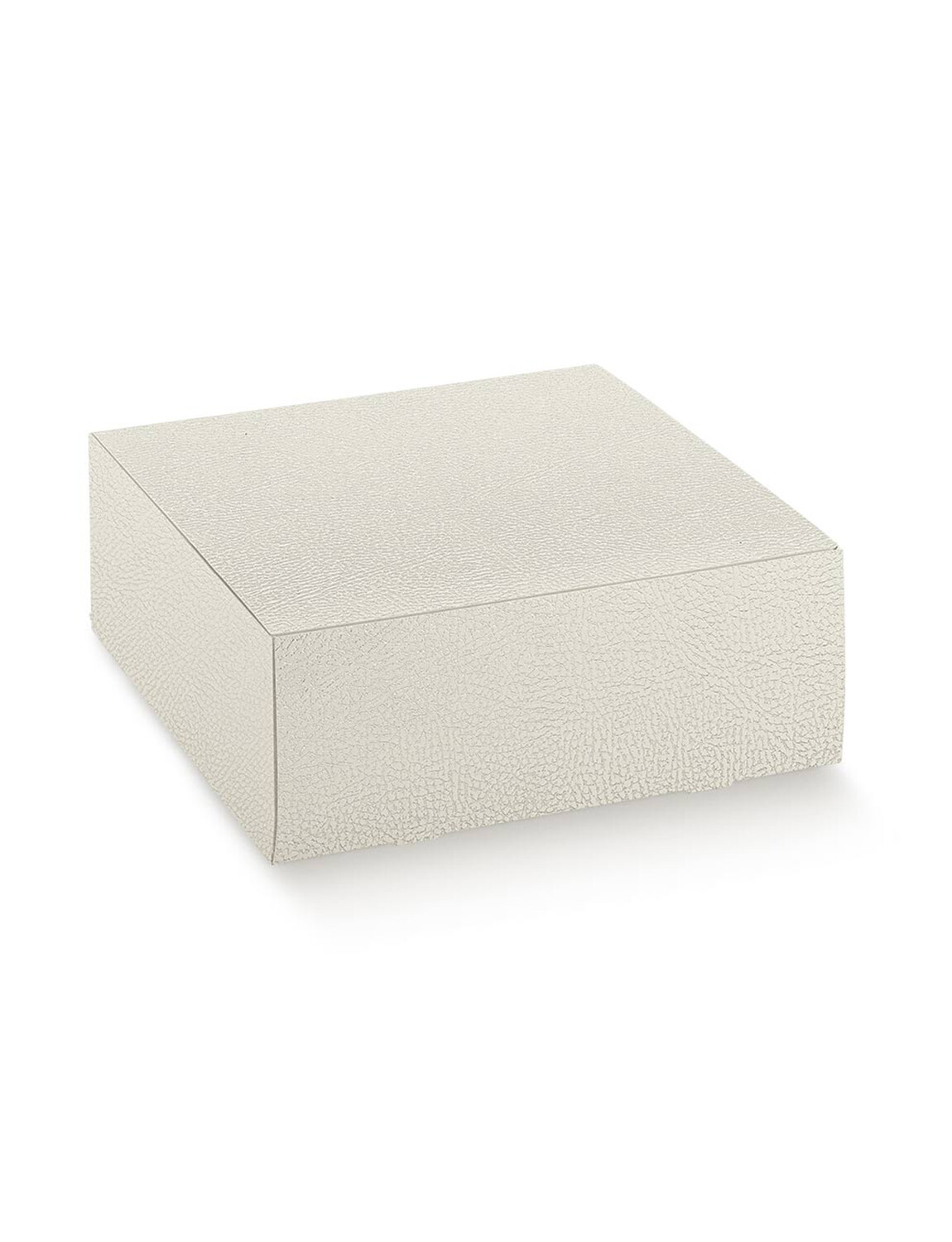 CAJA PLEGABLE 23X23X10 cm - PELLE BIANCO — PaperPack