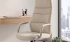 Silla de oficina Cromada 4 Posiciones - Le Mans Gris Claro