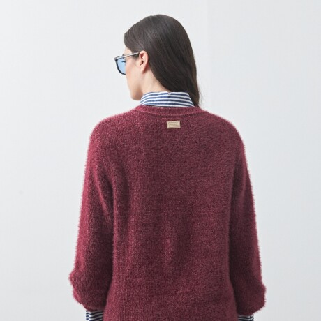 CARDIGAN COYOACÁN Bordó Merlot