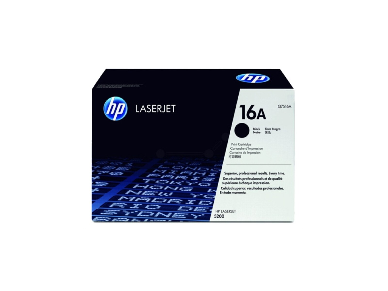 HP TONER Q7516A NEGRO 5200 - 12000 COPIAS - Hp Toner Q7516a Negro 5200 - 12000 Copias 