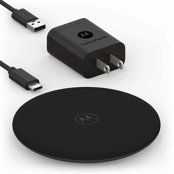 Cargador Inalámbrico Motorola Sjw102 Fast 10w CARGADOR MOTOROLA INALAMBRICO 10W NEGRO