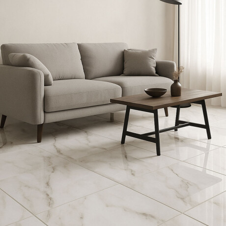 Ceramica tipo Calacata Brillo 61X61Cm Piso GAMAS DE GRIS