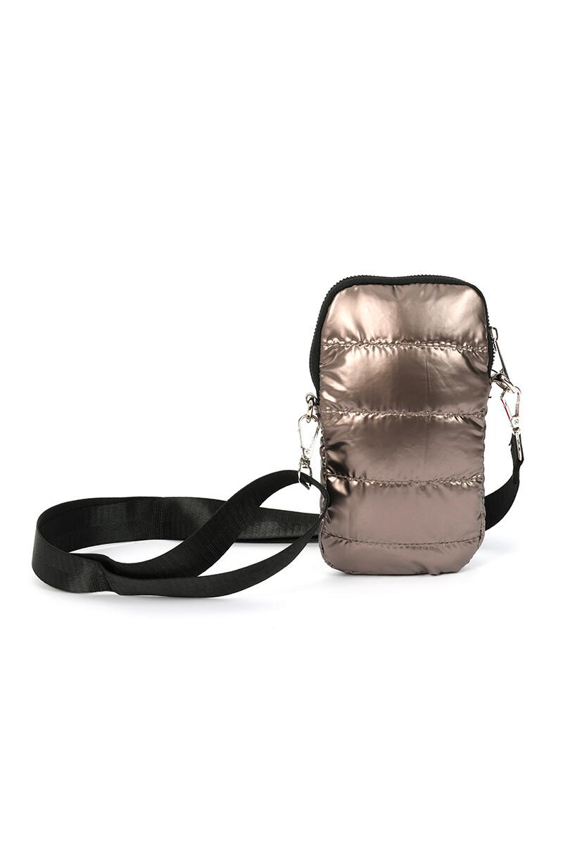 Porta celular Plateado