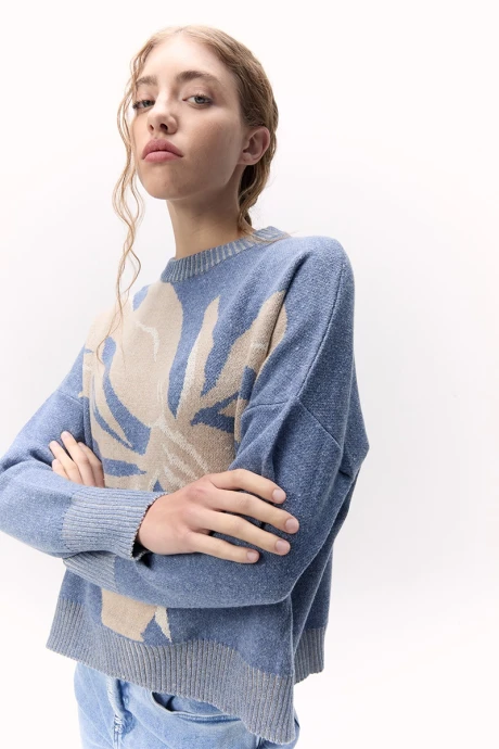 Sweater Orquidea Celeste