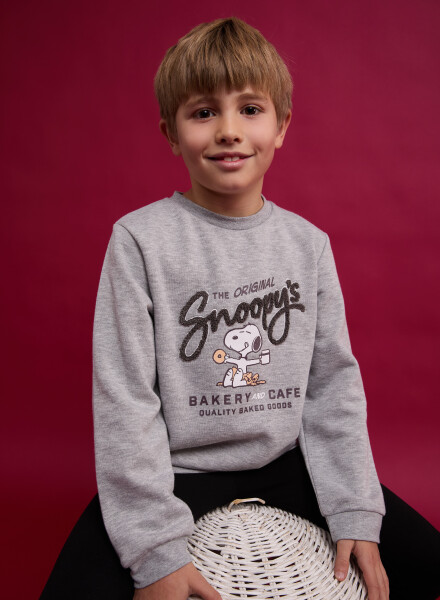 Sweater snoopy original mini Gris melange