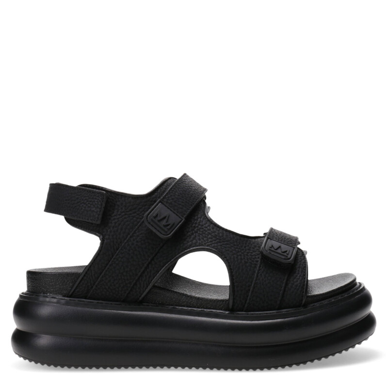Sandalias de Mujer Miss Carol MANAROLA con tiras con velcro Negro