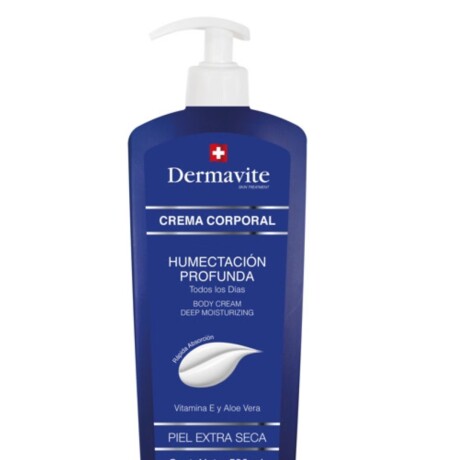 DERMAVITE CREMA CORPORAL HUMECTACIÓN PROFUNDA VITAMINA E Y ALOE VERA PIEL EXTRA SECA 530ml DERMAVITE CREMA CORPORAL HUMECTACIÓN PROFUNDA VITAMINA E Y ALOE VERA PIEL EXTRA SECA 530ml
