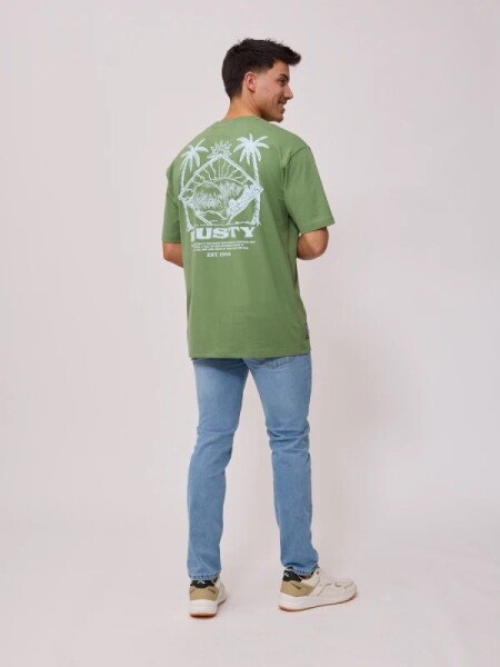 T-SHIRT RUSTY LYSANDER VERDE