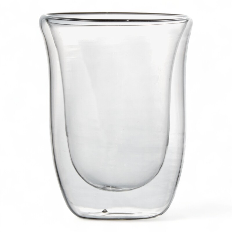 Vaso Doble Pared Borosilicato 350ml Sin Color