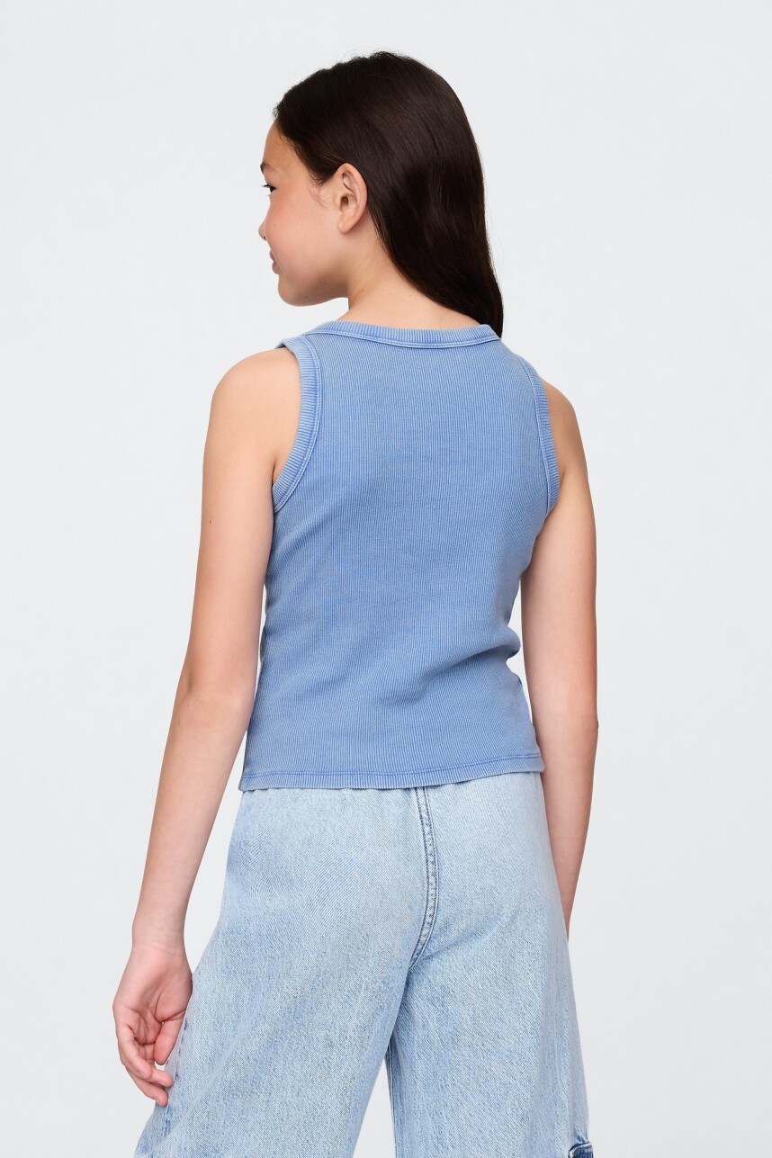 Musculosa Logo Gap Niña Dazzling Blue 183949Tc
