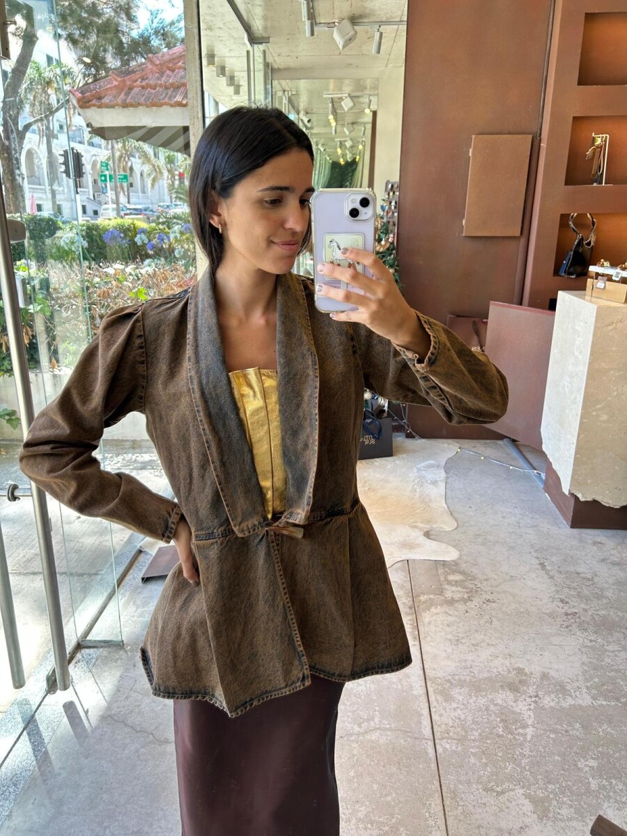 Blazer Office Vaquero - óxido Chocolate 