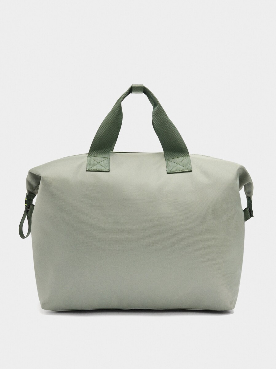 Bolso De Fin De Semana De Nylon - gris 