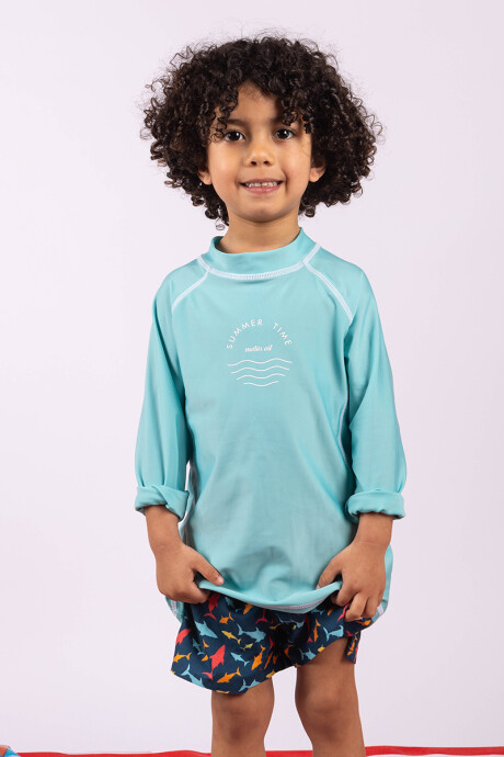 Remera UV Lisa Verde agua