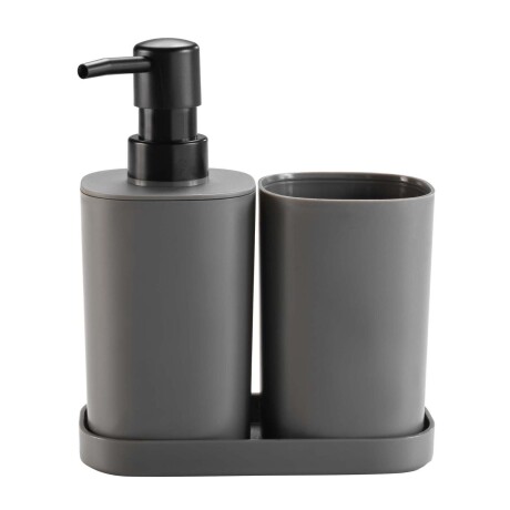 SET BAÑO 1801820 GRIS PLÁSTICO 1801820