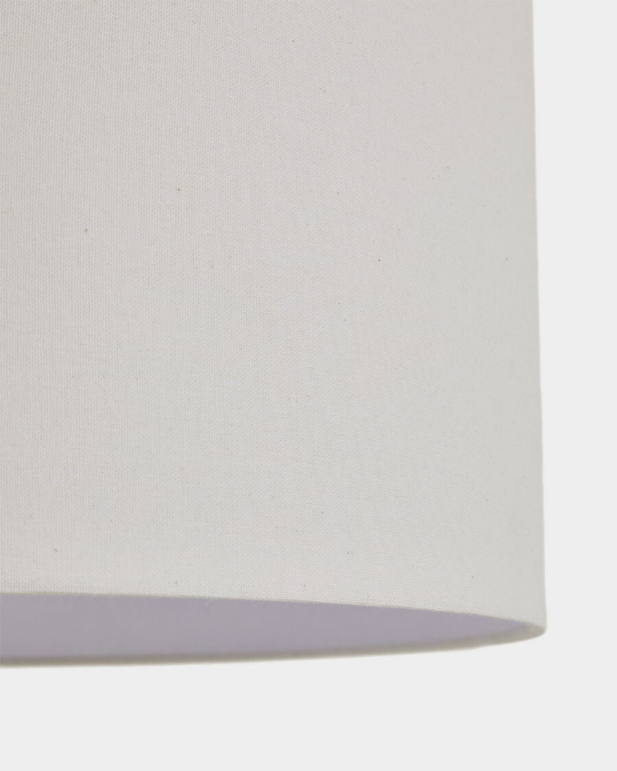 Pantalla para lámpara de techo Niani en algodón color marfil Ø60 cm