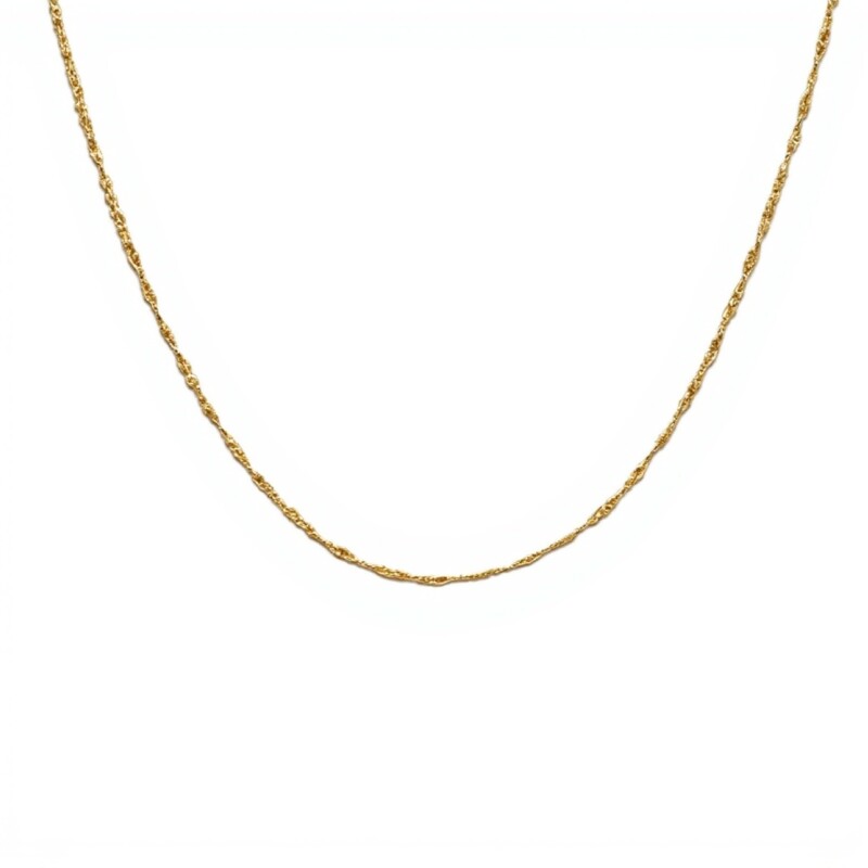 Cadena oro Singapur - Oro bajo - Sin Piedra - CD8088 sinpiedra