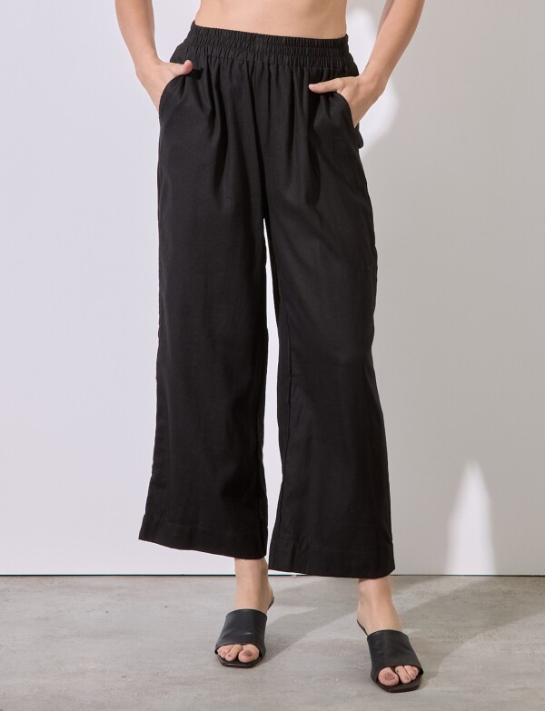 Pantalon Lino NEGRO