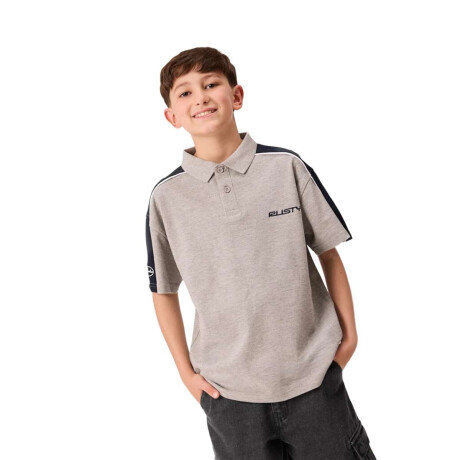Remera Rusty de niño Polo Punta Gris
