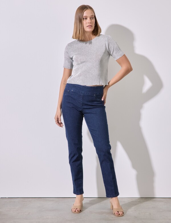 Jegging Pretina Ancha JEAN OSCURO