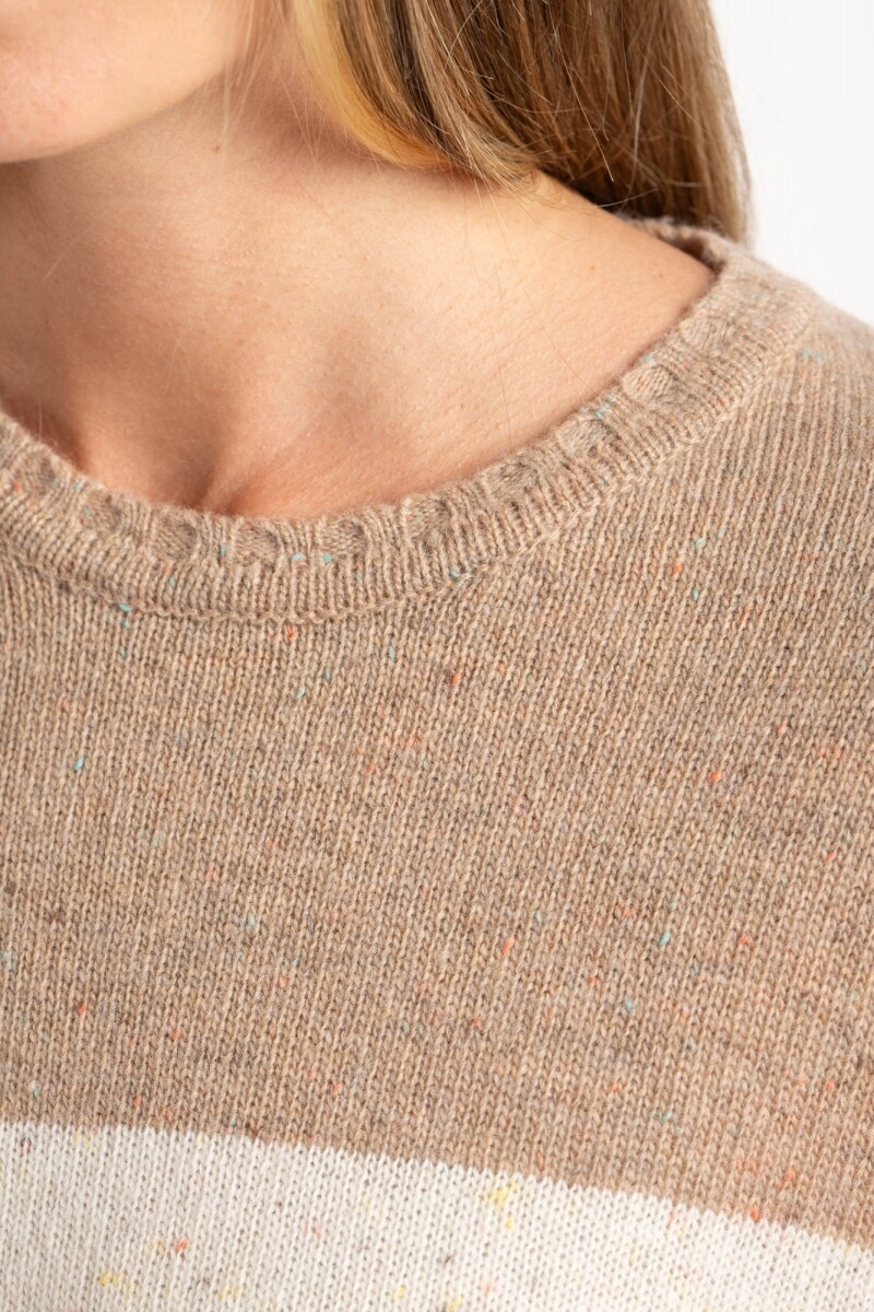 Sweater Lana Rayado Chocolate