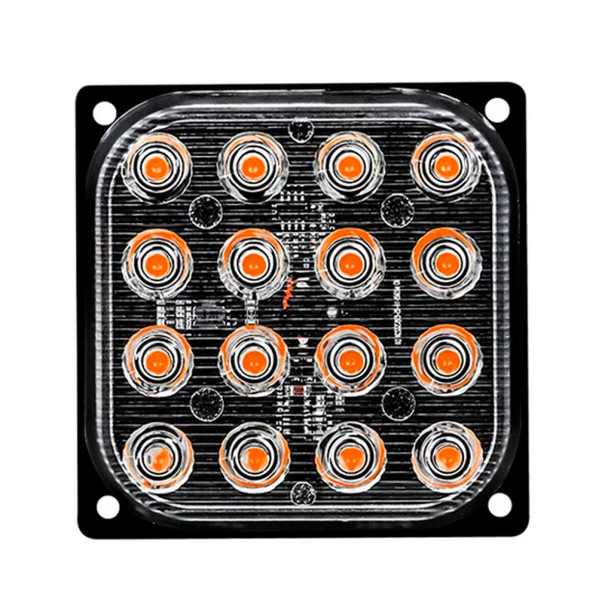 FAROL - FARO 16 LED AMBAR 85X85 12/24V - 