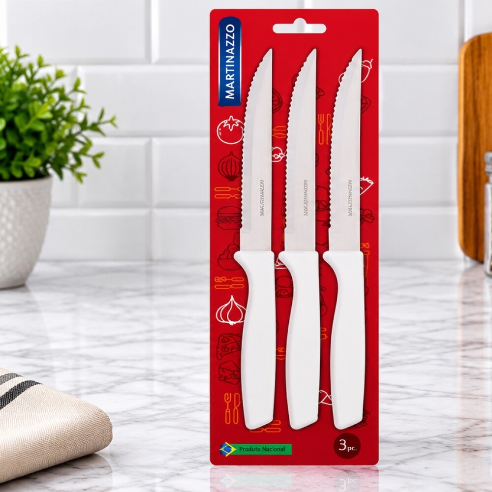 Piemonte Set 3 Cuchillos Blanco 20335-6 Piemonte Set 3 Cuchillos Blanco 20335-6