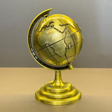 Globo Terráqueo Metálico Decorativo Ø 10cm x Alto 18cm Globo Terráqueo Metálico Decorativo Ø 10cm x Alto 18cm