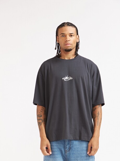 REMERA BOXY METAL GRIS