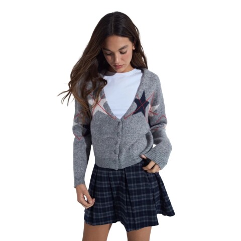CARDIGAN FEFA XS/L GRIS MEL