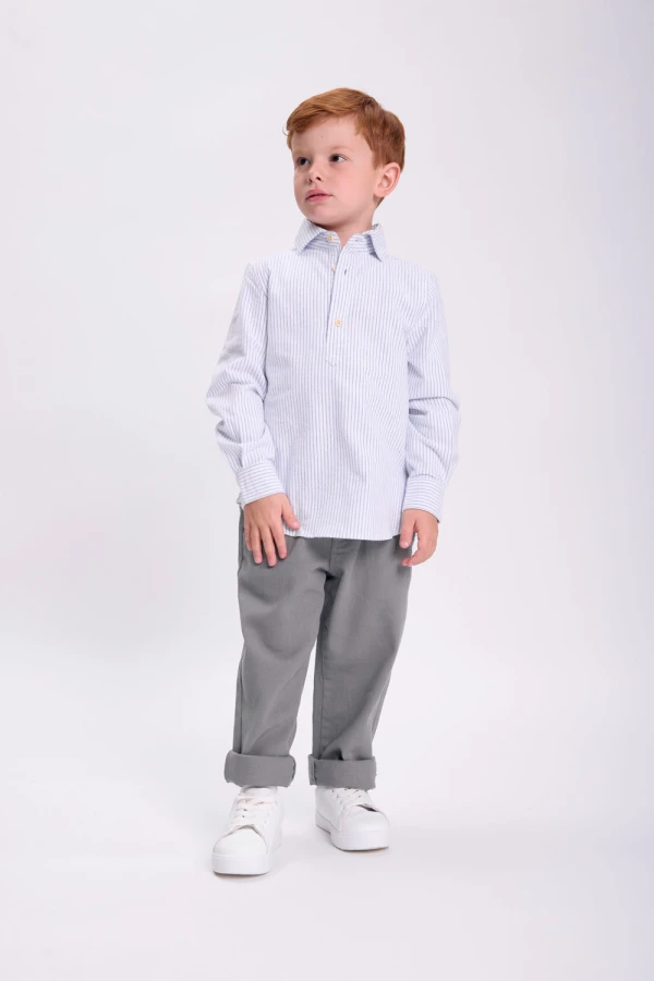 Pantalón pinzas Gris