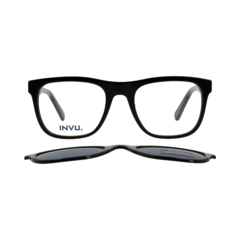 INVU Clip-On 42420A col Black Pol Invu Clip-on 42420a Col Black Pol