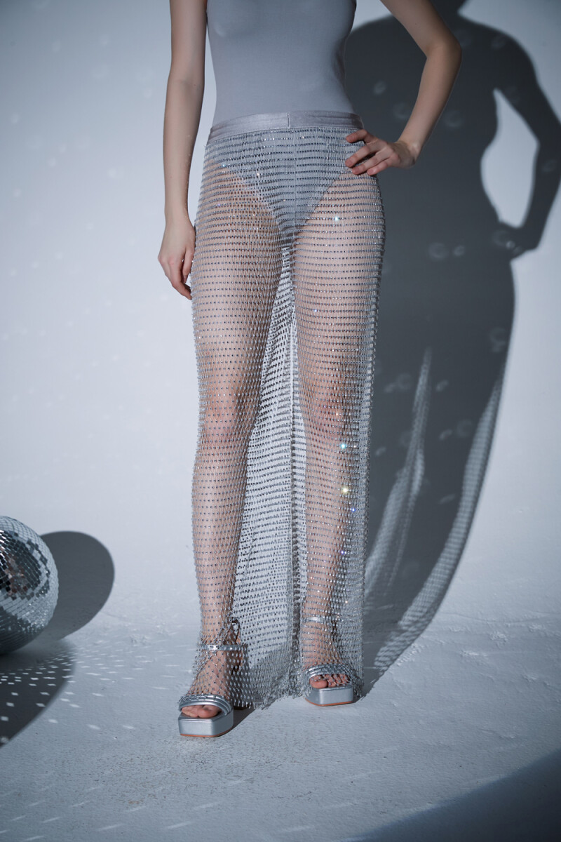 Pantalon Clairy - Plateado 