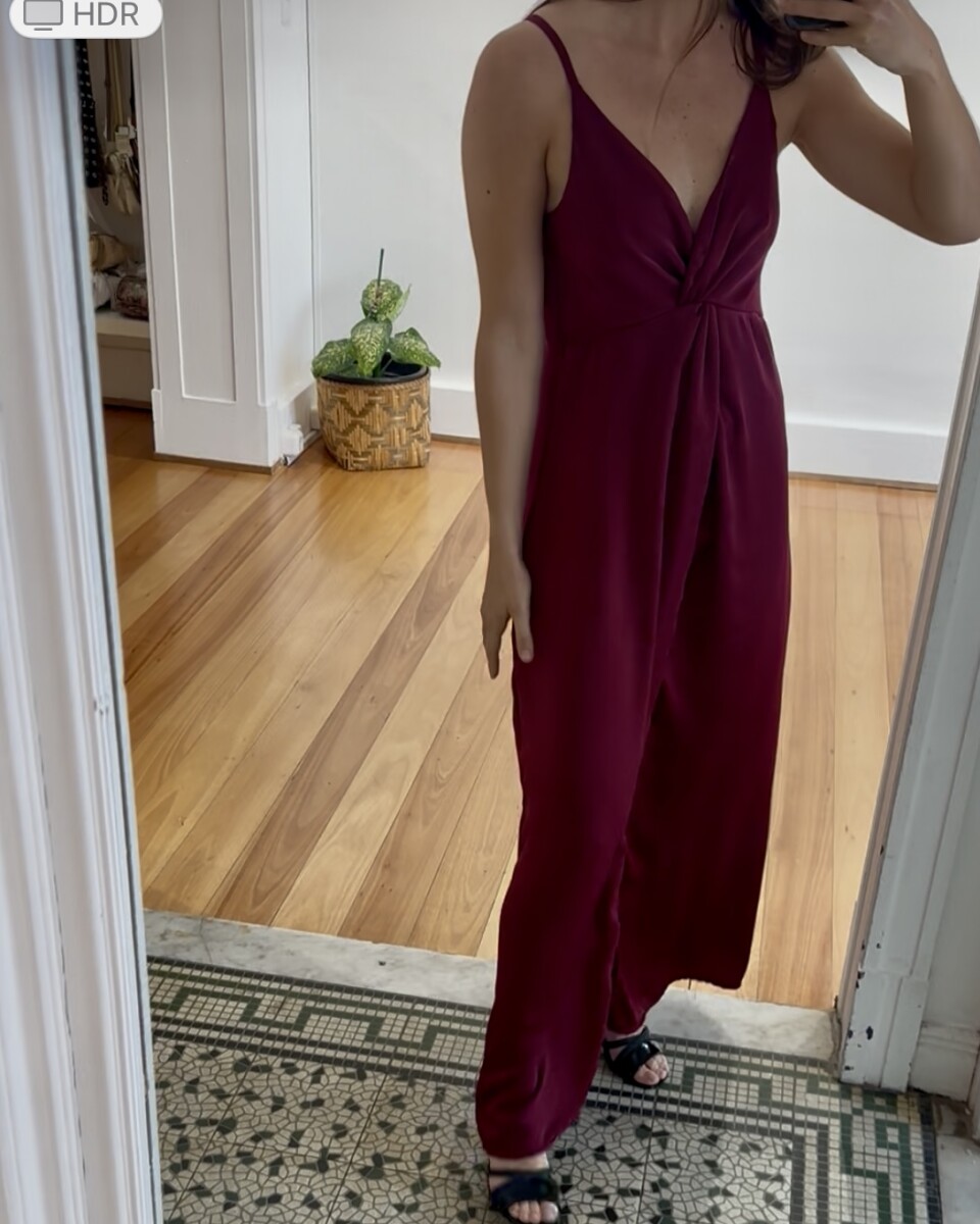 Vestido Knot - Bordó 