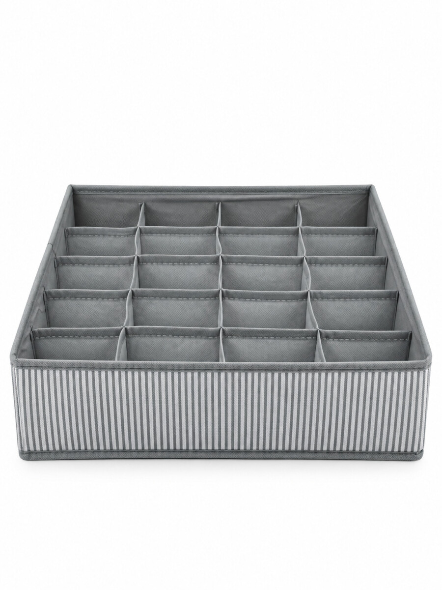 ORGANIZADOR DE ROPA INTERIOR 20 COMP. - GRIS 