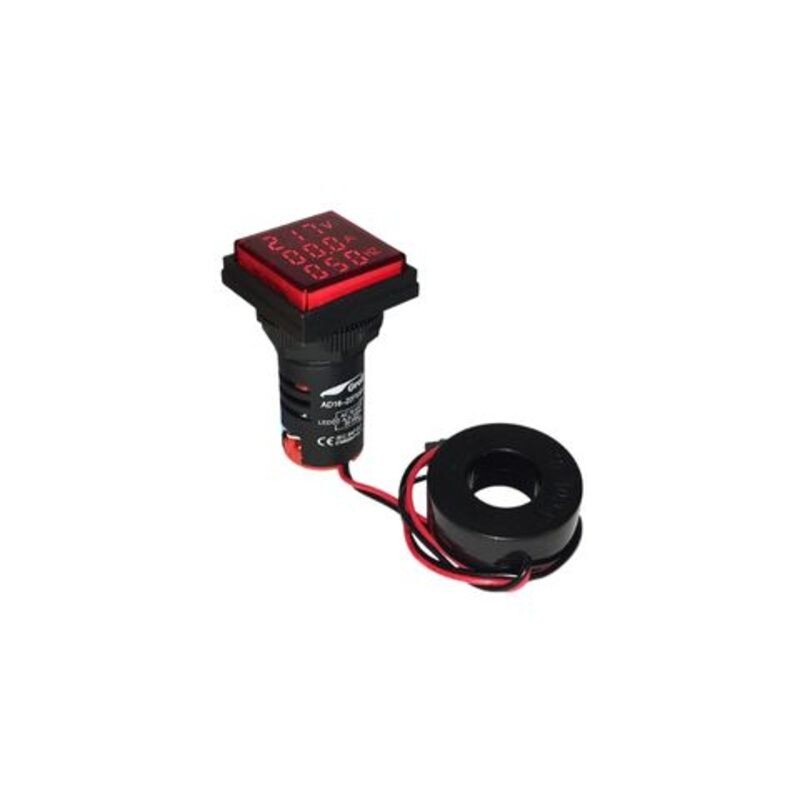 VOLT/AMP/FREC DIG LED 22MM ROJO 100A/70-450V/20-75HZ - GRALF VOLT/AMP/FREC DIG LED 22MM ROJO 100A/70-450V/20-75HZ - GRALF