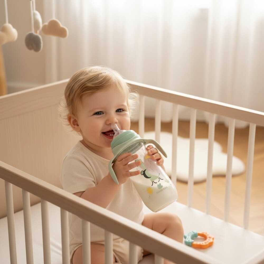 Biberon entrenamiento con asas 400ml kikkaboo Biberon entrenamiento con asas 400ml kikkaboo