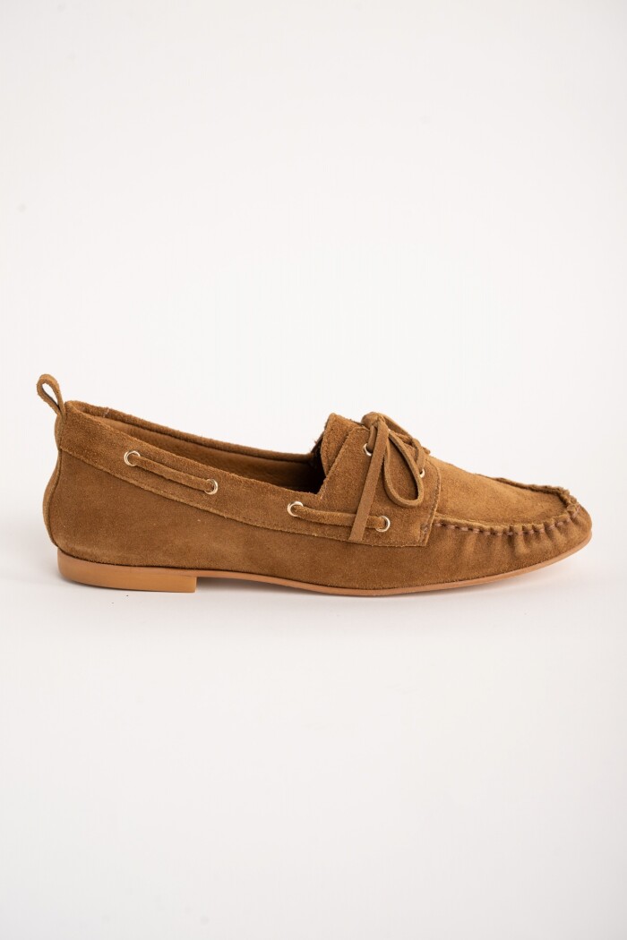 Mocasín Gamuza Camel