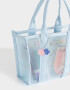 Librería Sets Mesh Set De Librería En Cartera De Mesh - Azul Celeste