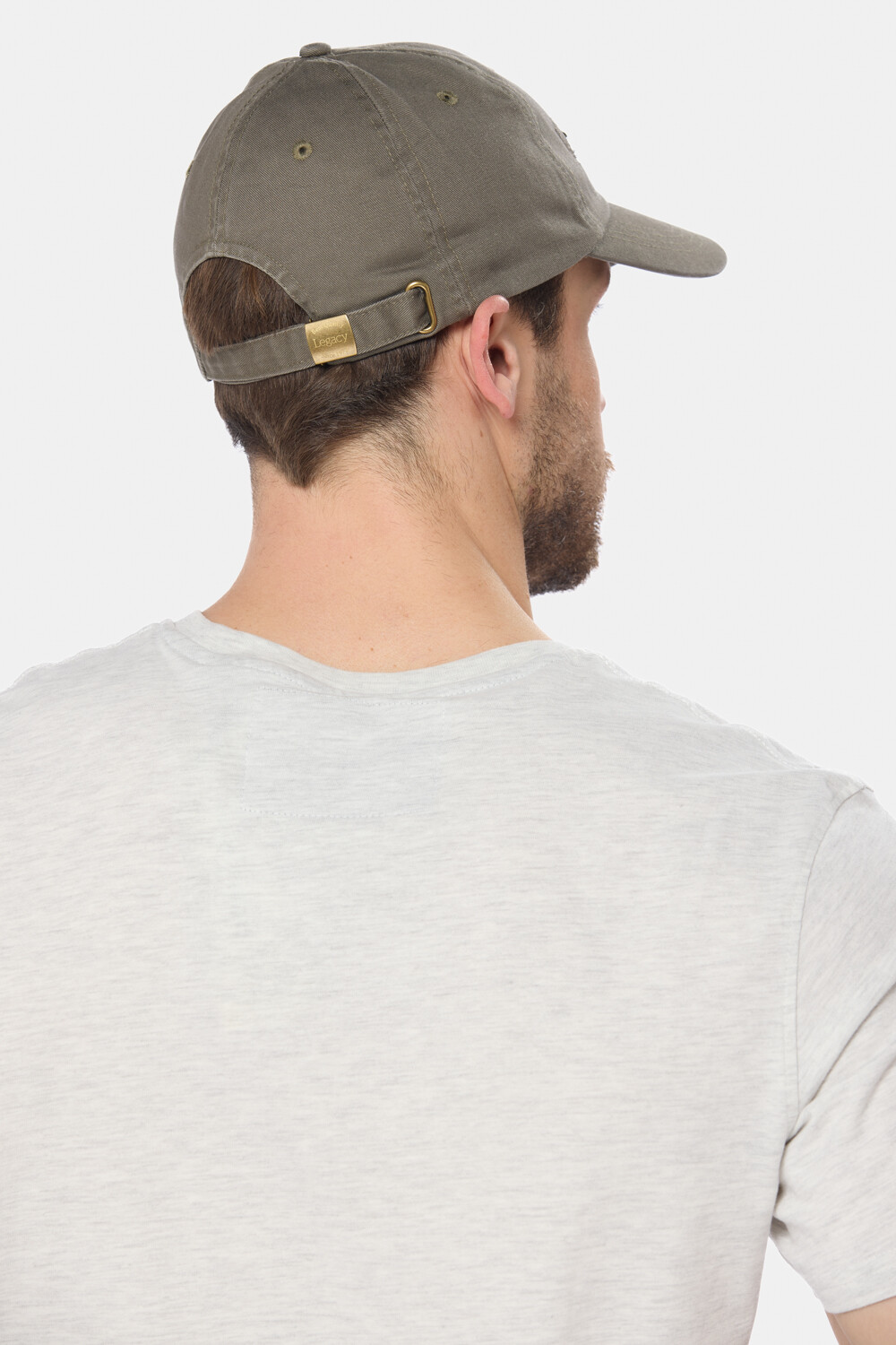 GORRO VISERA DE LONA BORDADO Verde